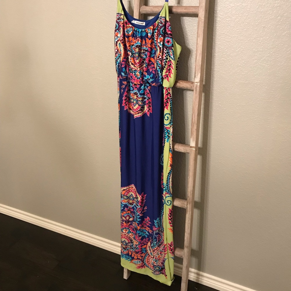 Plus Size Tropical Maxi Dress